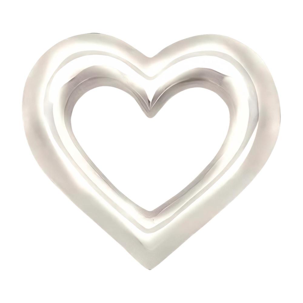 NEW INSPIRED GENERATIONS chunko heart in silver